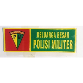 Jual Stiker Embos Polisi Militer / Stiker Polisi Militer /Stiker