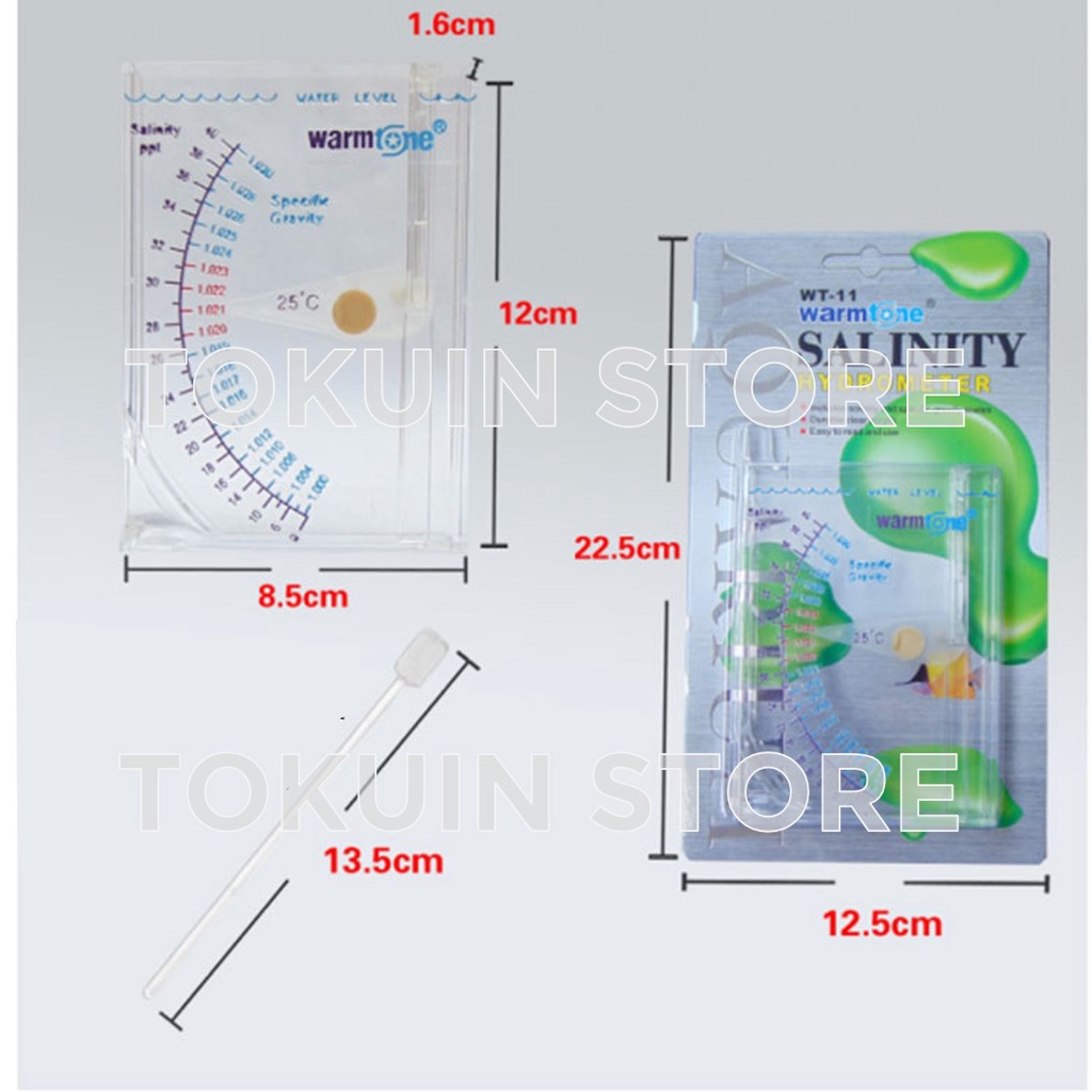 Warmtone WT 11 Salinity Hydrometer Salinitas Meter Tester Kadar Garam