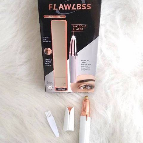 Alat Cukur Alis Bulu Electrik Flawless Rows Remover Eyebrow Pencabut Bulu Alis Mata