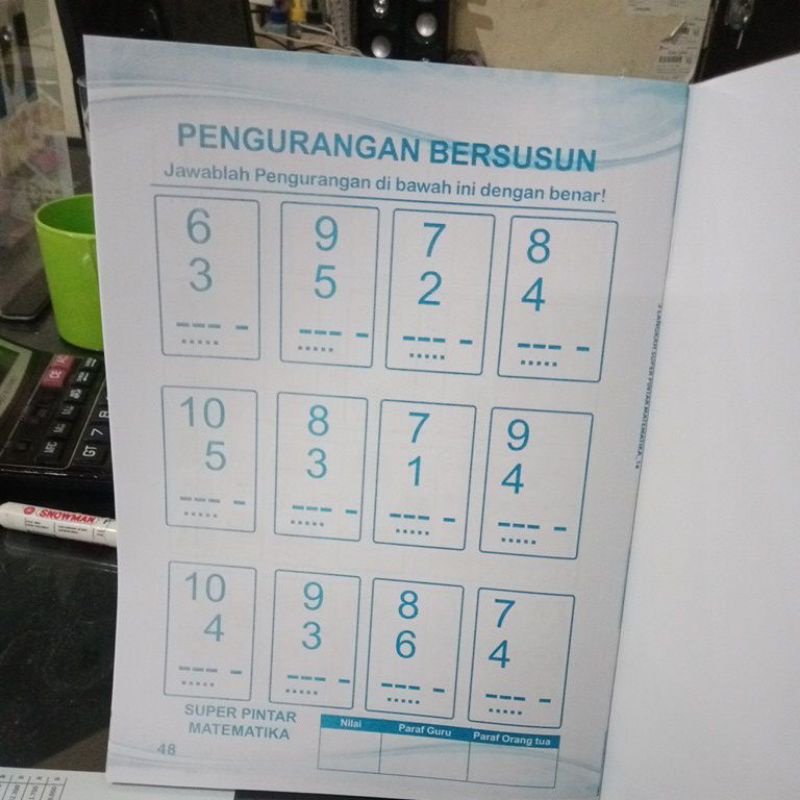 Buku 3 Langkah Super Pintar Matematika (21×29cm)