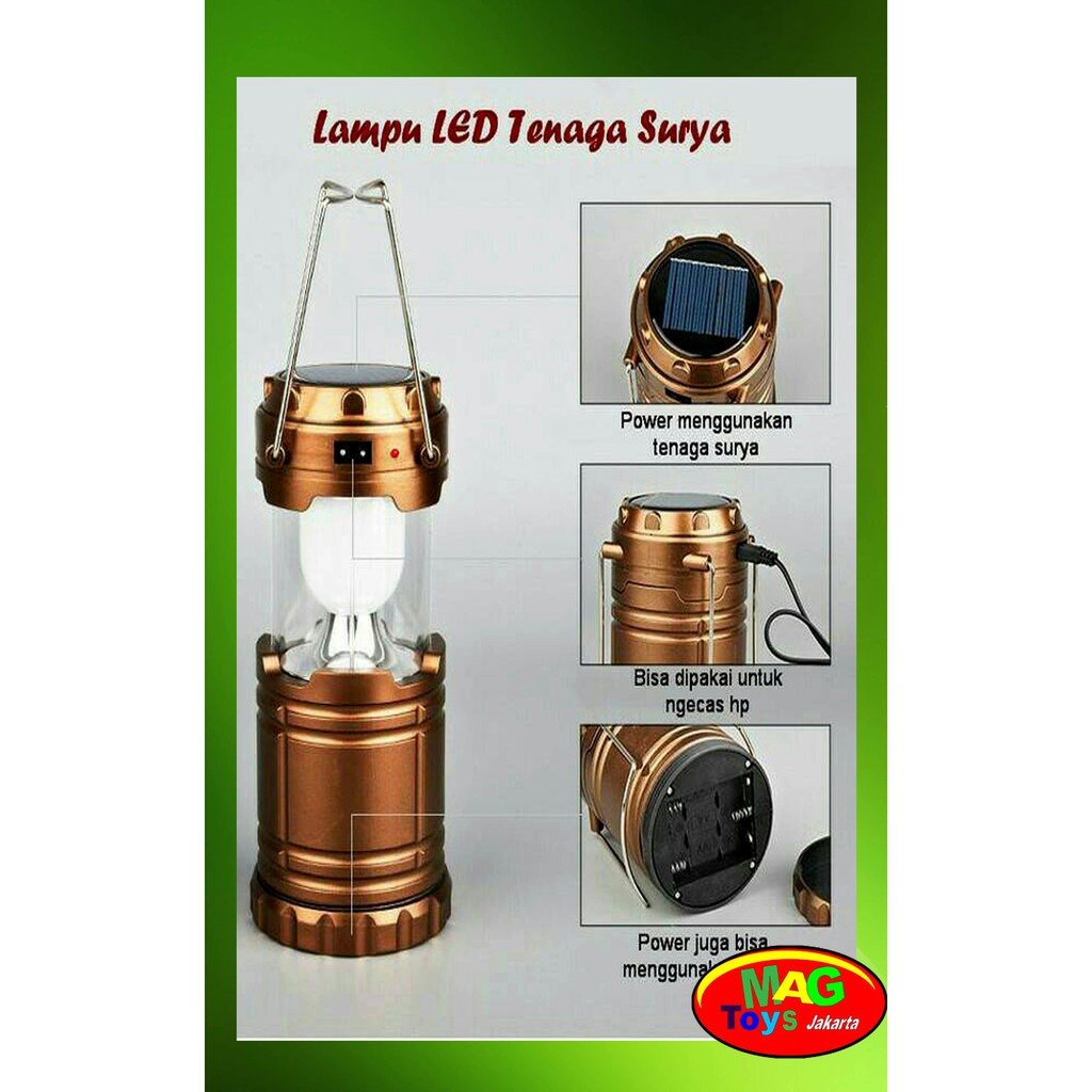 lampu camping led lentera tarik