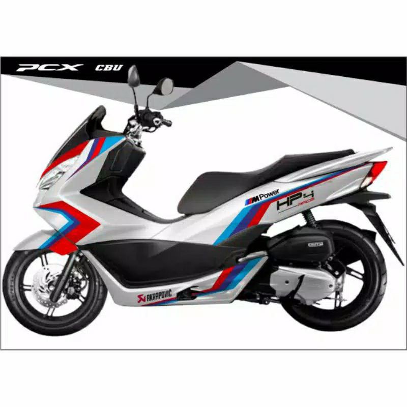 Decal pcx cbu build up full body Striping motor pcx 150 variasi Stiker decal pcx old 150cc