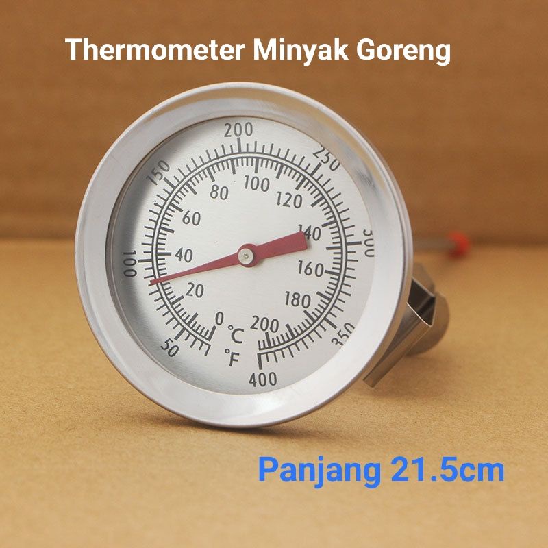 Thermometer  Minyak Goreng Stainless Food Grade Pengukur Suhu Panas