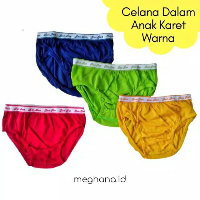  Celana  dalam  anak 4 5 Tahun Size L Karet  Polos cd anak 