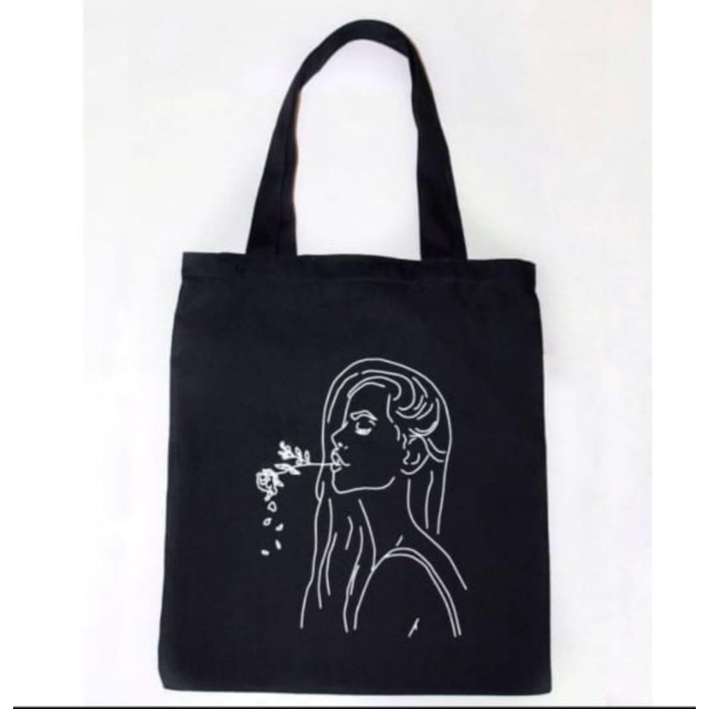 Sanial D1380 ToteBag tote bag custom tas tote wanita kpop murah custom (PEREKAT)