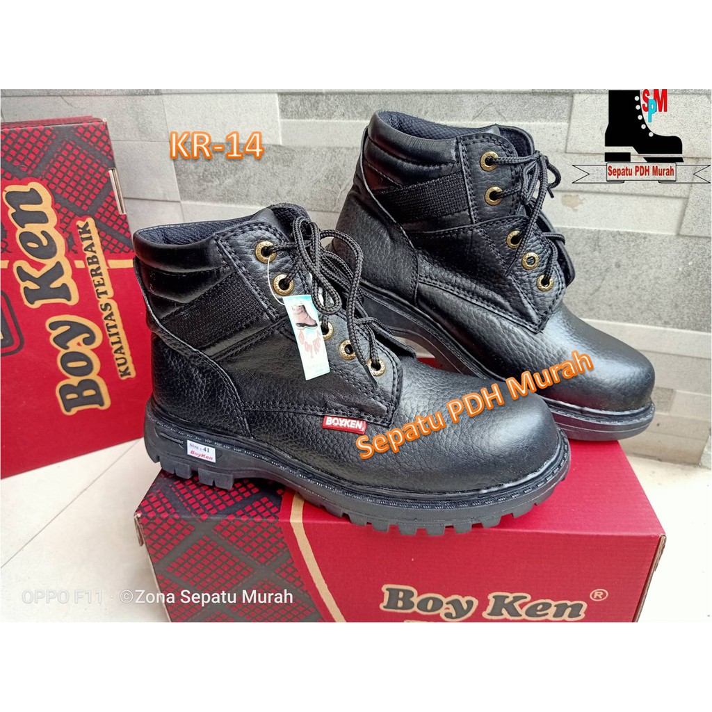 Sepatu Safety Boyken KR.14 -Original Product Boyken -100% Kulit Asli