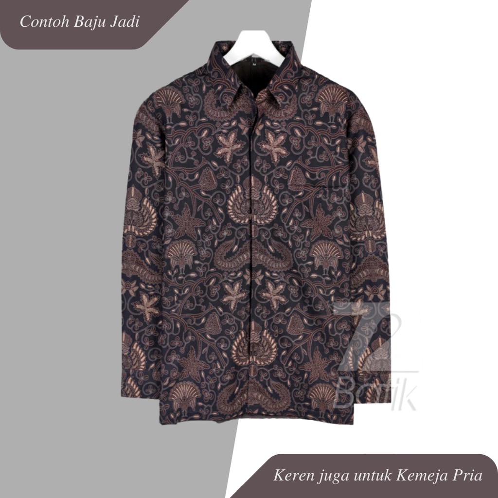 KAIN BATIK PREMIUM Bahan Katun Warna Hitam Item Coklat Choklat 723175 Cap 72 Jarik Jarit Samping Kebat Panjang Batik Katun Modern Premium Bahan Seragam Batik Pernikahan Kantor Keluarga Murah Kamen Jadi Batik Bali Lembaran