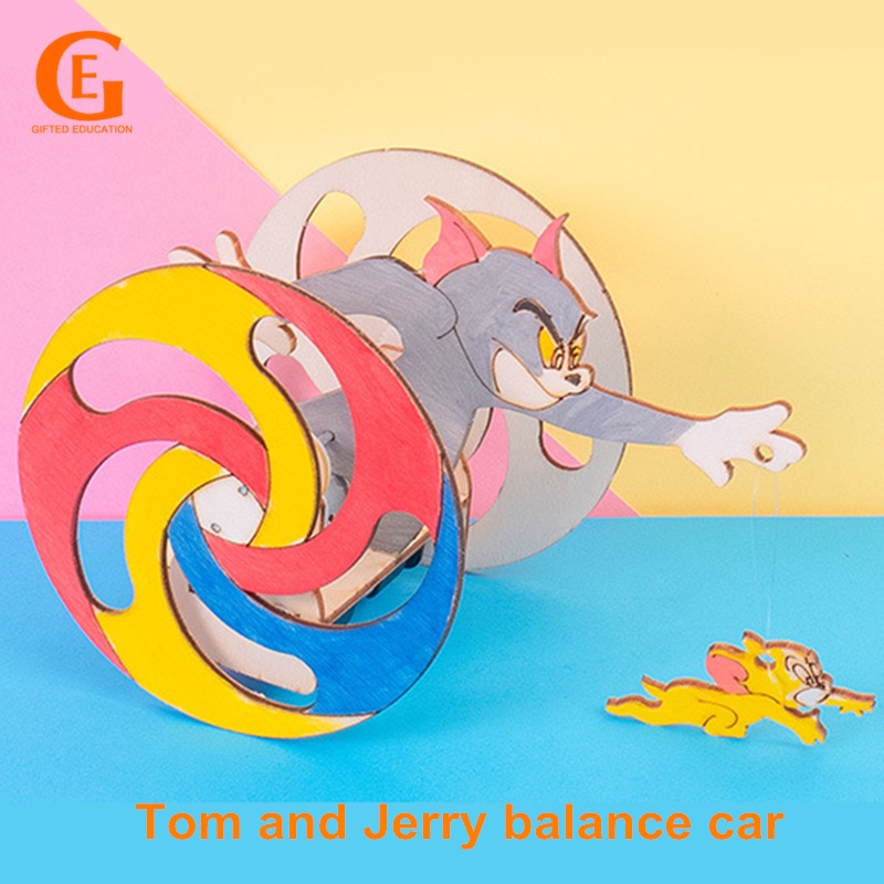 Mainan Edukasi Tom &amp; Jerry Balance Car DIY Untuk Anak-Anak
