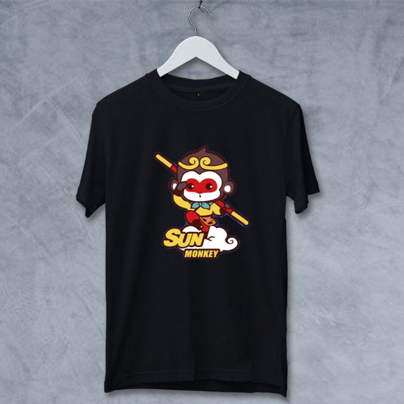 Baju Atasan Dewasa Sun Wukong Kaos Distro Pria Dan Wanita Baju Unisex Kaos Oblong Pria Tshirt Pria