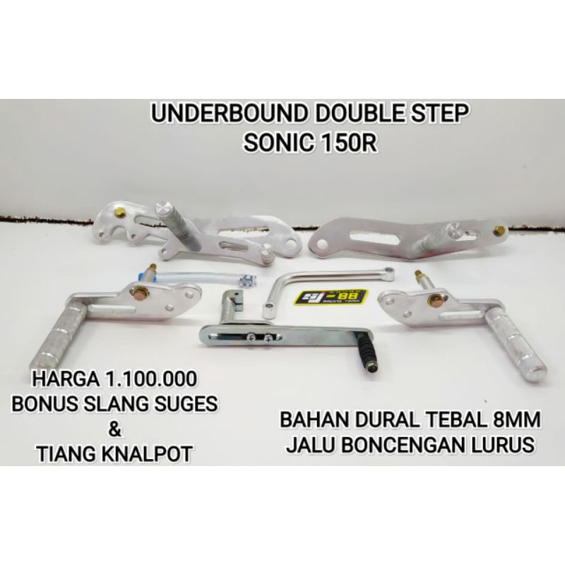 Underbone SJ-88 Honda Sonic 150r Double Step bahan Full Dural 8mm