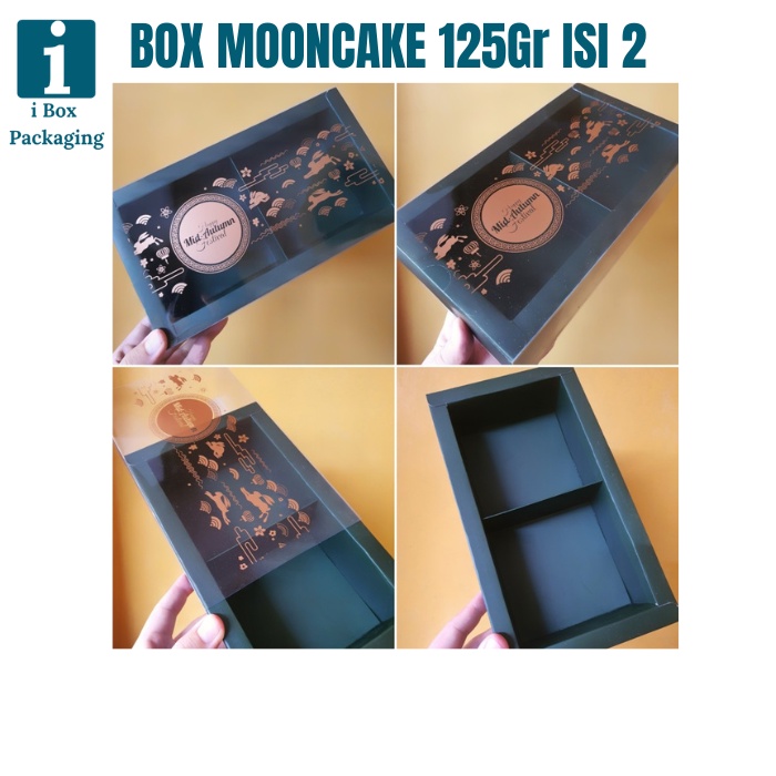 

[ 5 Pcs ] Kotak Kue Bulan Box Mooncake Sekat 2 Dus Moon Cake 125gr Isi 2 Packaging Hampers Mid Autmn Festival