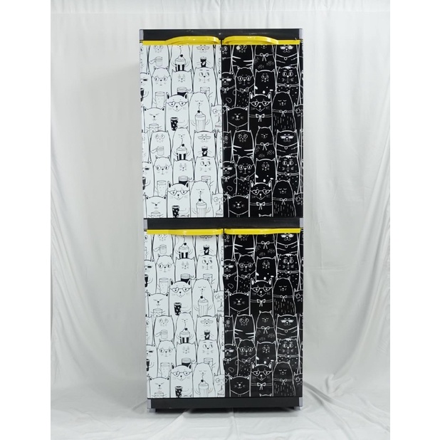 LEMARI PLASTIK LEMARI PAKAIAN MIAMI ORLANDO SUSUN 4 LEMARI PLASTIK LEMARI PAKAIAN MIAMI ORLANDO SUSU