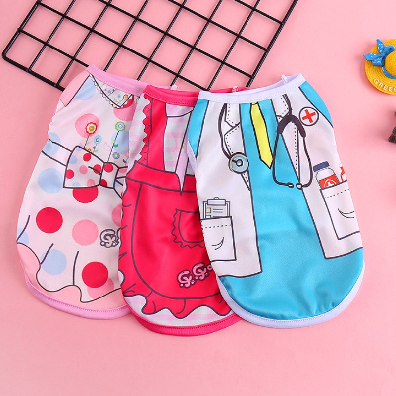 ★〓YUFeiPet〓★ New Cartoon Dog Clothes for Small Dog Supplies Summer Funny Pet Clothes Chihuahua Puppy Pet Dog Shirt Vest