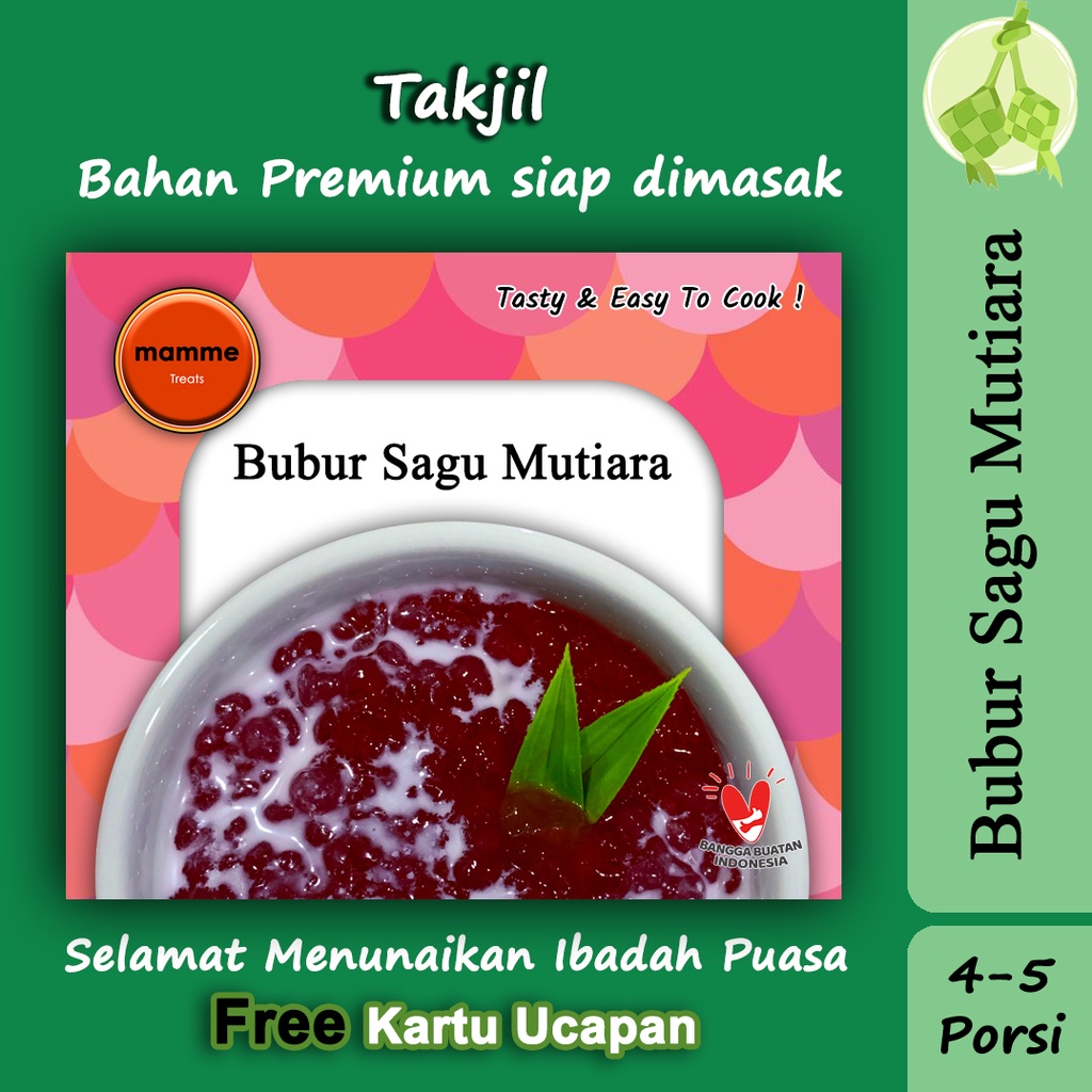 

Mamme Treats - Takjil Bubur Sagu Mutiara Instant Siap Masak