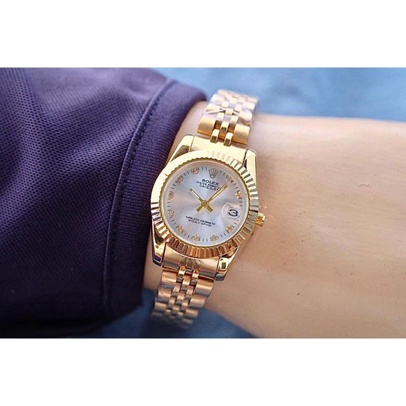 Jam tangan rolex wanita mewah full Set New Arrival
