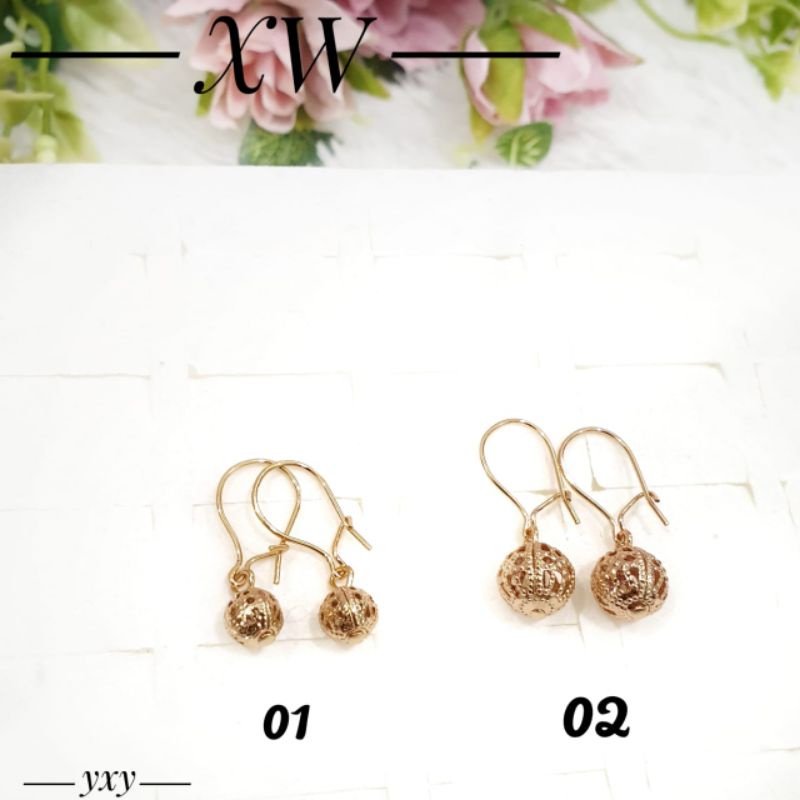 Anting Yaxiya Bola Gold E05019