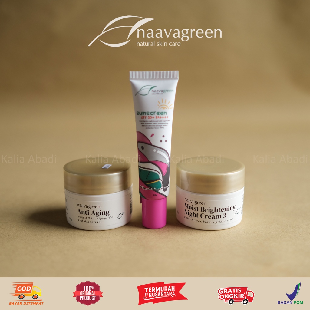 NAAVAGREEN PAKET ANTI AGING / PAKET ANTI PENUAAN DINI