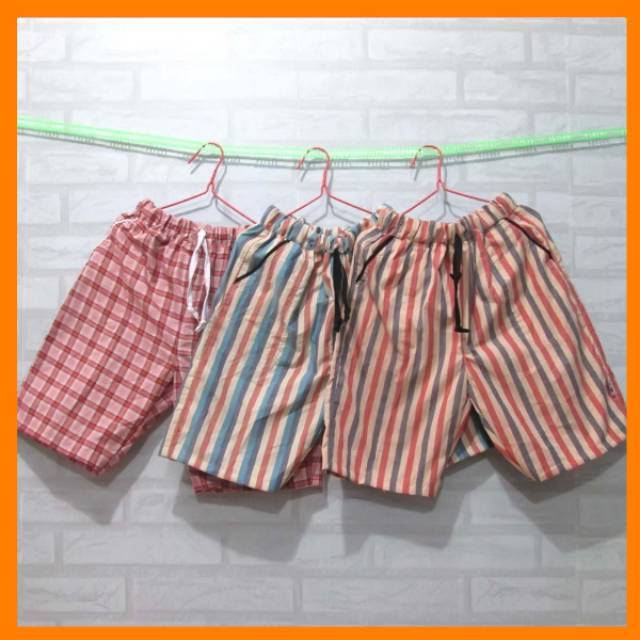 Celana Pendek anak katun tali celana santai anak tanggung kolor anak celana santai celana harian