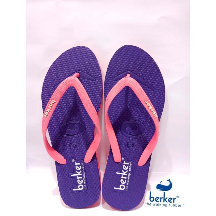 SANDAL JEPIT WANITA / BERKER / DUOS LADIES PURPEL FUSHIA