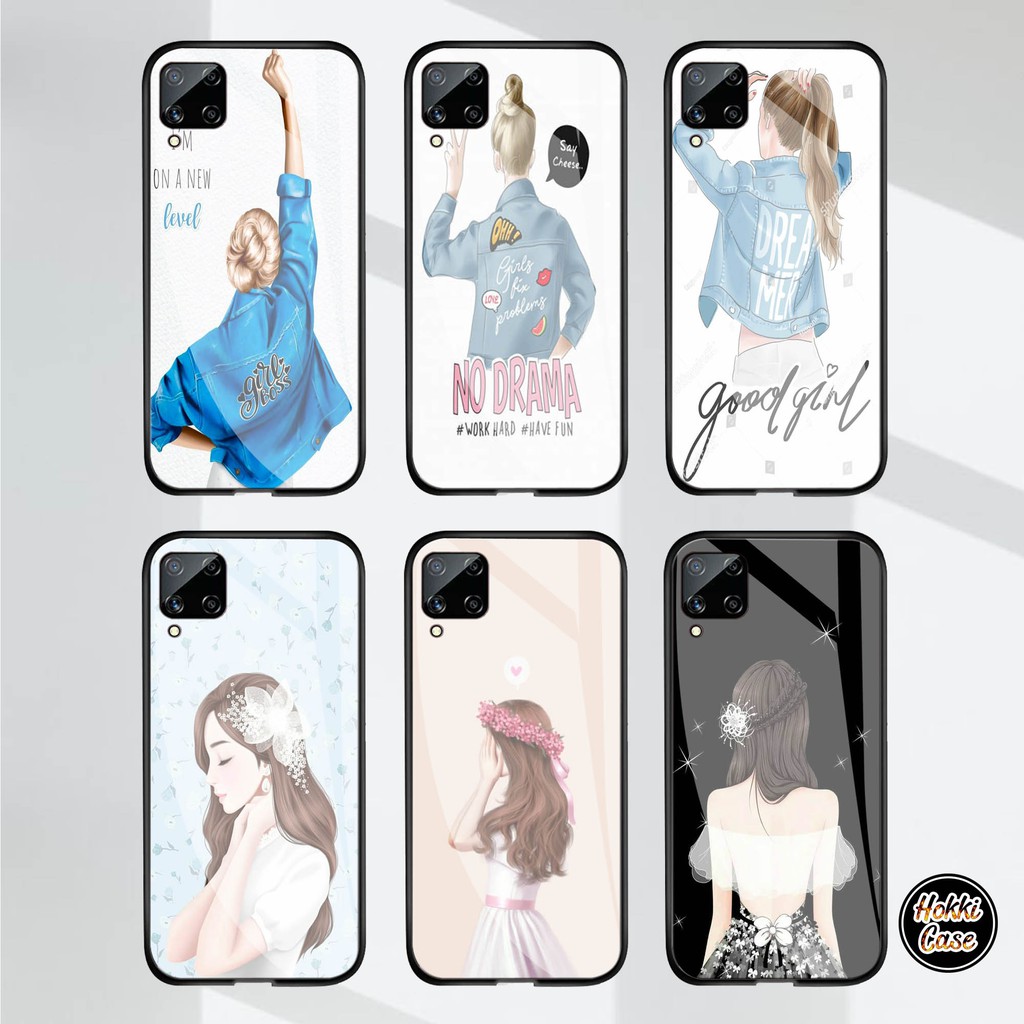Softcase Glass kaca SAMSUNG A12  - [H270] - Case Kaca  SAMSUNG A12  - Softcase SAMSUNG A12