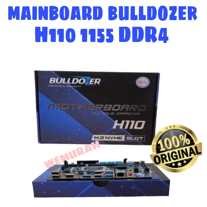 Mainboard Bulldozer H110 1151 DDR4 - Mobo komputer - Motherboard rakit