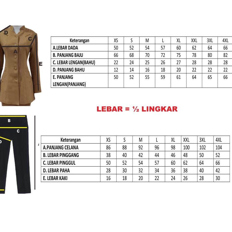 Seragam PNS Wanita/Baju PNS/PDH Pemda XS-4XL {KSN.26Au22х}