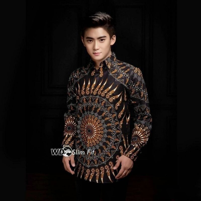 KEMEJA BATIK PRIA LENGAN PANJANG PREMIUM SIZE M L XL XXL