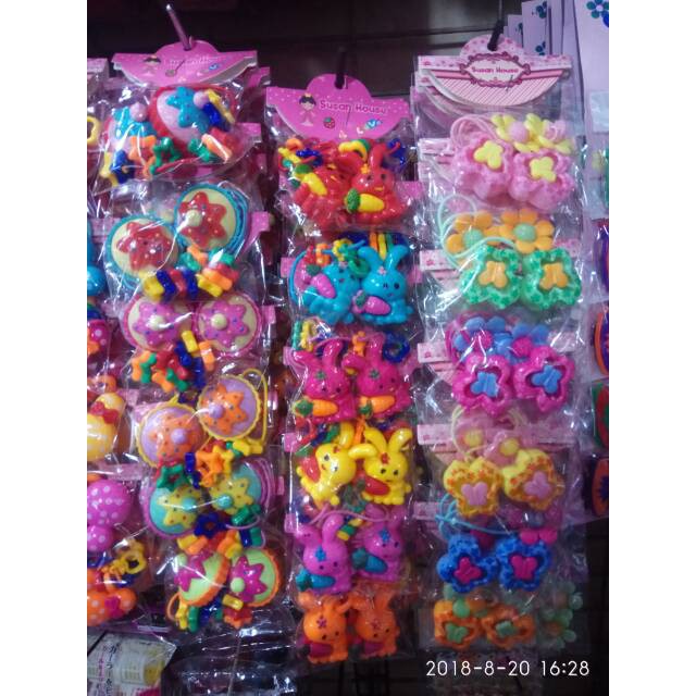 Karet rambut super 12 PCS /karet rambut pasangan 6psg