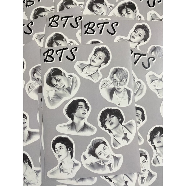 

STICKER BTS (TINGGAL TEMPEL, tidak perlu dipotong2)