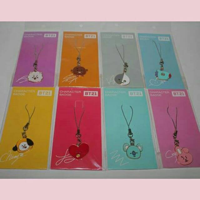 Gantungan HP Lanyard Phone KPOP BTS Character BT21