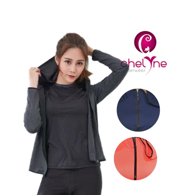 

Chelyne Jaket Olahraga Wanita Bertopi 177 Sport Hoodie Outerwear