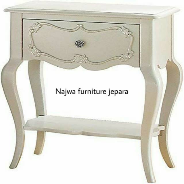 meja teh/meja pajangan jati cat duco