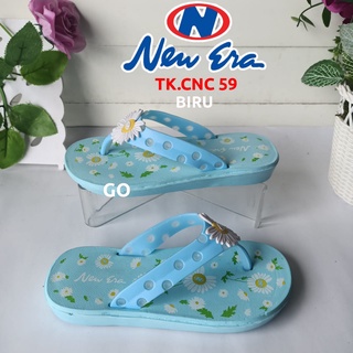 gos NEW ERA TK CNC 59 SUN Sandal Anak Perempuan Japit Bunga Matahari Sandal Karet Ringan Anti Slip Original