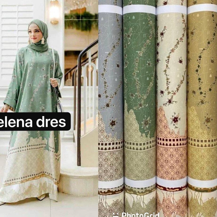 Tidak Diragukan.. Maxmara Dior Silk Dress Lux Gamis Wanita Pesta Fashion Muslim  Motif Kain Jumbo Su