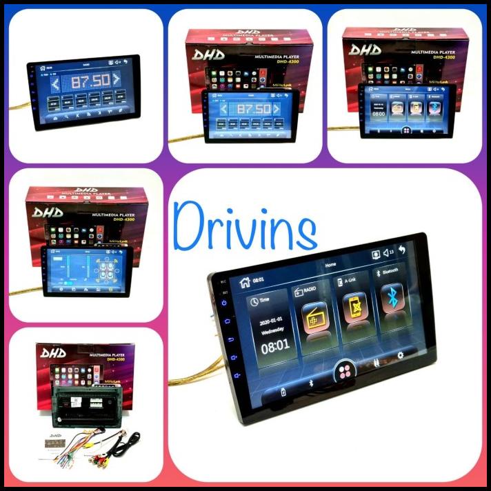 Headunit Mp5 Deckless Dhd-4300 10 Inch Mirrorlink Bukan Android