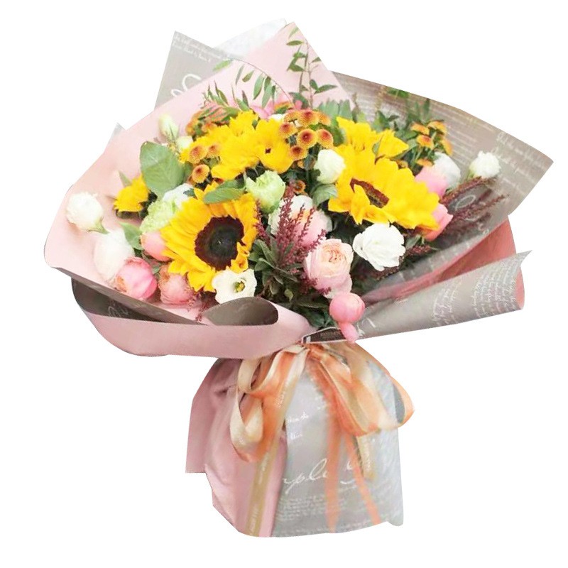 FLOWER WRAPPING MAGAZINE-BI COLOR(ECER) CELLOPHANE KERTAS BUNGA HAND BOUQUET WATERPROOF