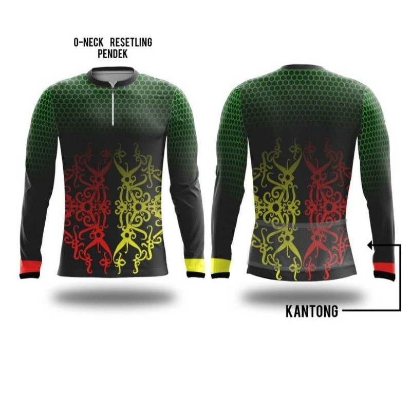 Jersy Sepeda/jersi/speda/gowes/mtb/roadbike/futsal/pria/wanita/anak/lari/jersey batik kalimantan