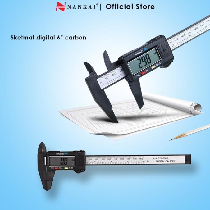 Sigmat / Sketmat / Jangka Sorong Digital 6" Carbon Nankai