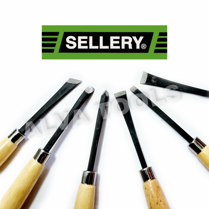 

SELLERY Wood Carving Set 6pcs / Alat Pahat Ukir Kayu 6 1/2" 18-210
