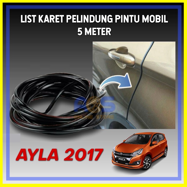 LIST KARET PELINDUNG PINTU MOBIL AYLA 2017-