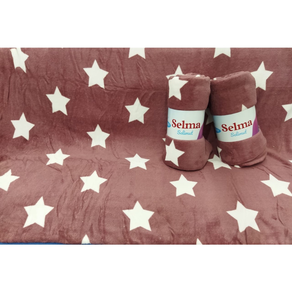 INFORMA Selimut Flanel/Selimut Hangat/Selimut Hotel/Selimut Lembut-Selma STAR 140