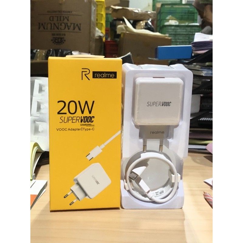 Charger Realme 20W 4A Super VOOC Usb Type C Casan Realme ORIGINAL