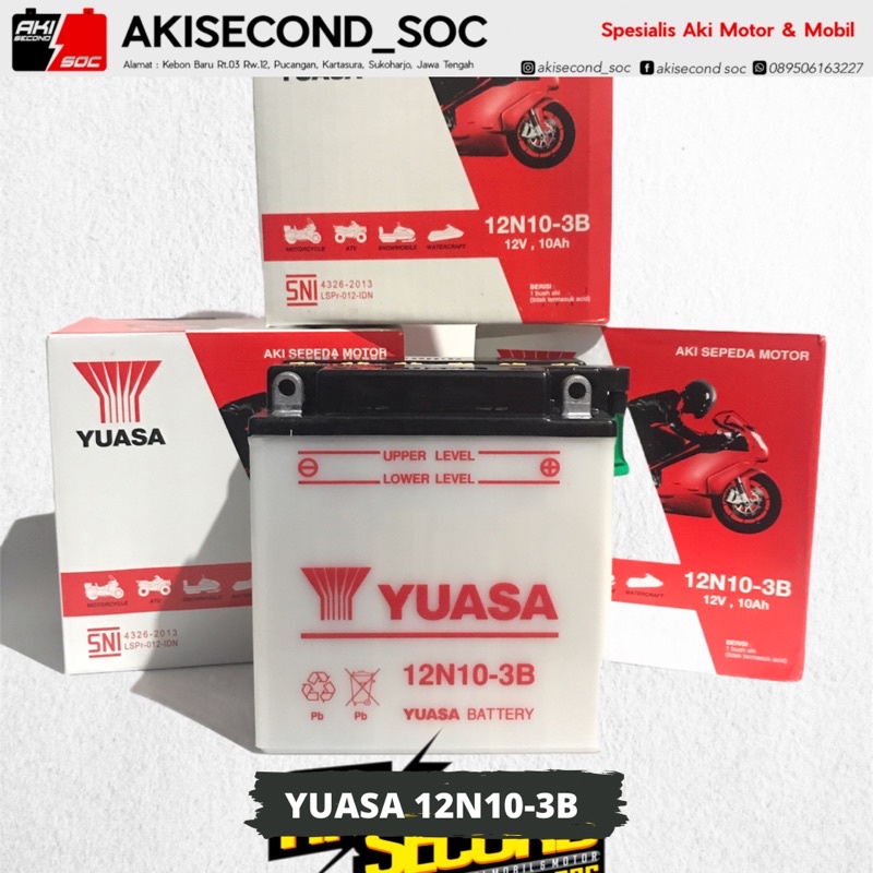 aki YUASA 12N10 roda 3