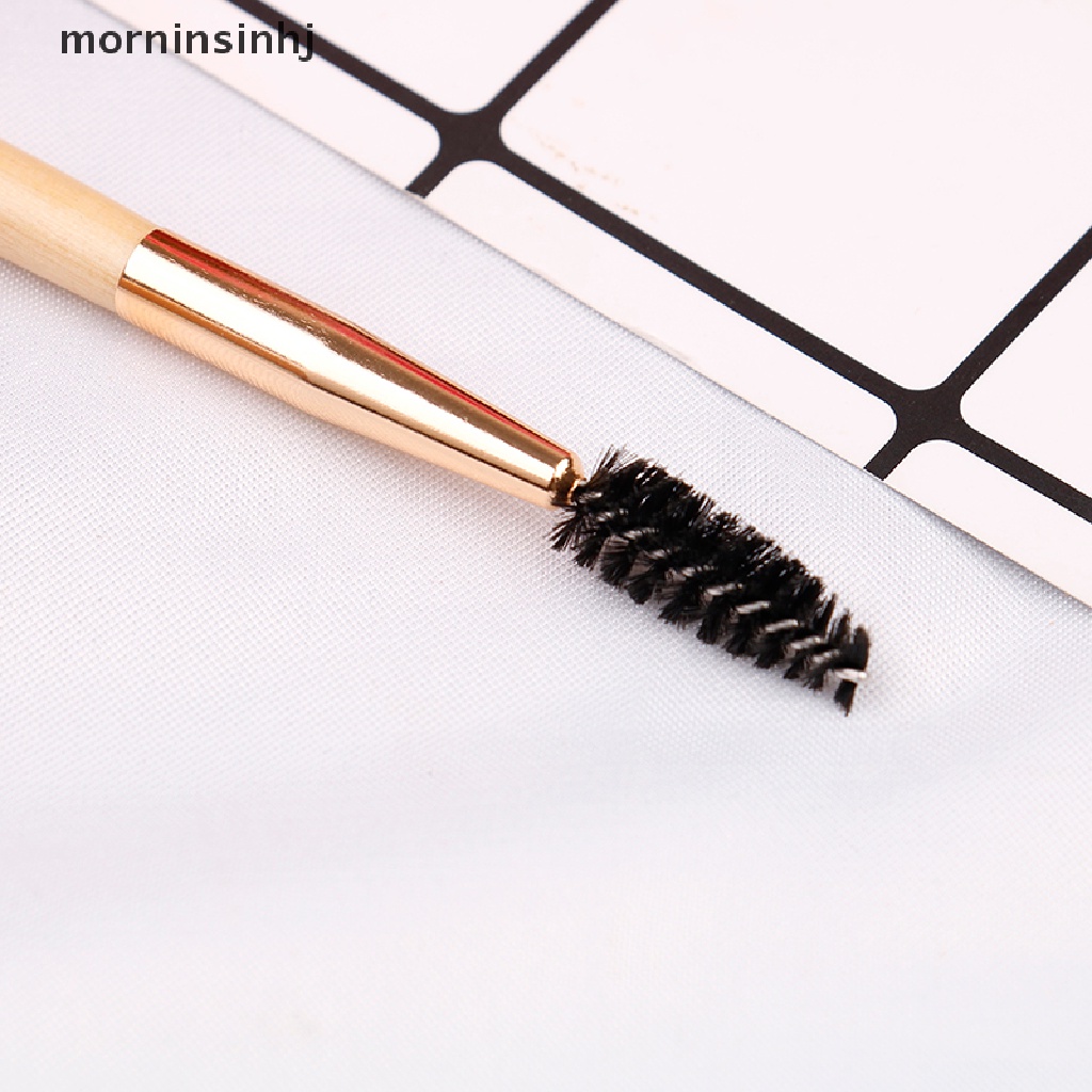 Mornin Pro Brush Gagang Bambu Untuk Alis + Eyebrow