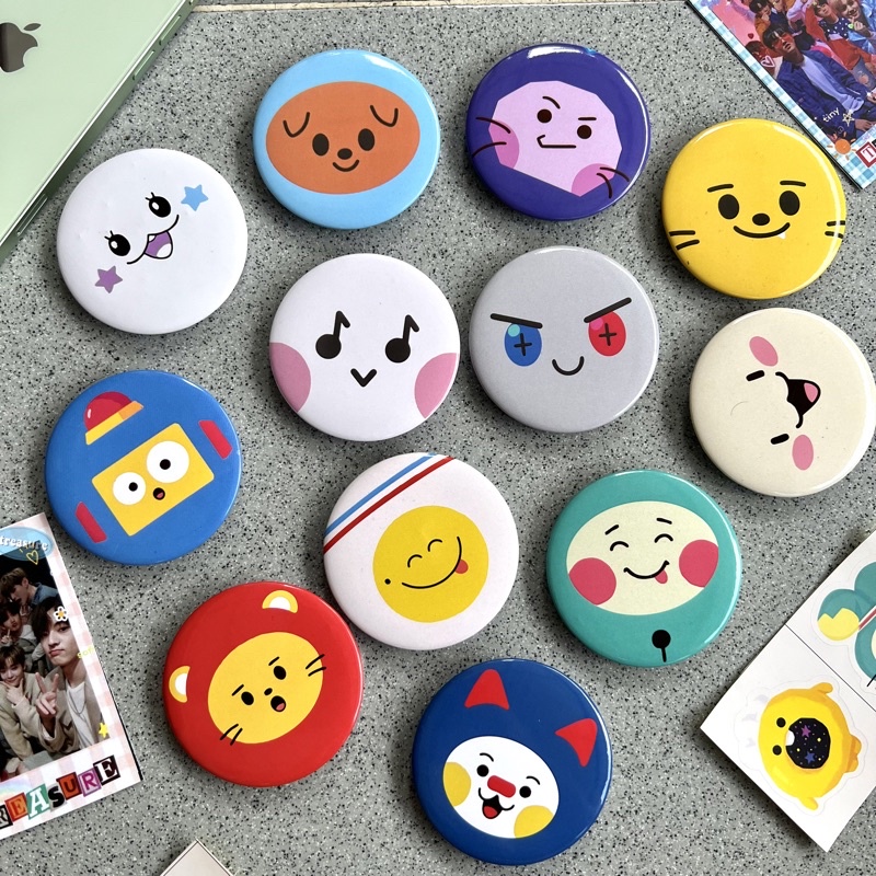 TRUZ TREASURE PIN BUTTON BIG 5,8cm