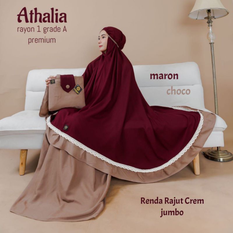 mukena dewasa mukena two tone terbaru premium mukena rayon