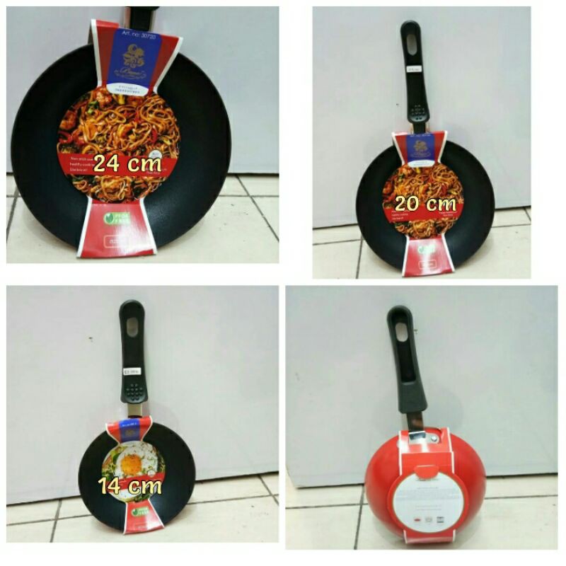 BIMA ORIGINAL Wajan Gagang / Frypan Teflon (Anti Lengket)