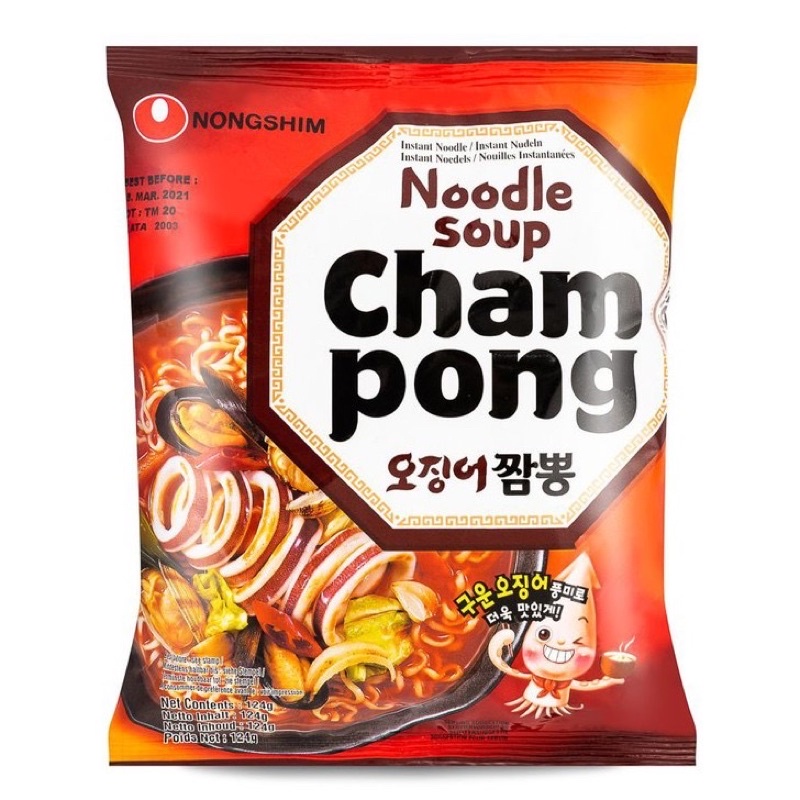 Nongshim Noodle Sopu Champong / Mie Korea Pedas Jampong