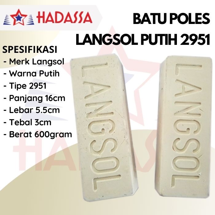 Batu Poles Langsol Putih 2951