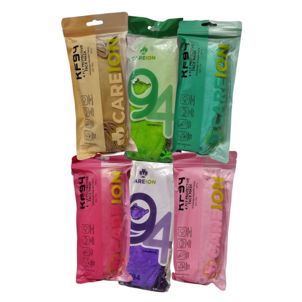 Masker korea kf94 warna CAREION / rainbow